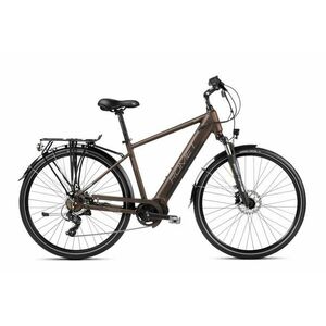 Bicicleta electrica de trekking/oras barbati Romet Wagant 1 MM Maro/Argintiu 2023 imagine