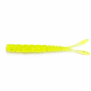 Grub Mustad Aji Split Tail, 5cm, Clear Chartreus, 12buc/plic imagine