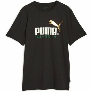 Puma LOGO CELEBRATION TEE Tricou pentru bărbați, negru, mărime imagine