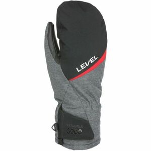 Level ALPINE Mănuși de schi bărbați, gri închis, mărime imagine