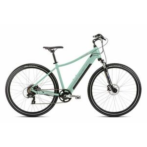 Bicicleta electrica de trekking femei Romet Orkan 2 D RM Integrat Verde fistic/Roz 2023 imagine