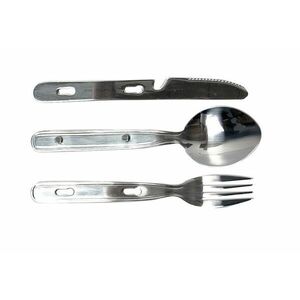 BasicNature Biwak Hiking Cutlery 3 segmente imagine