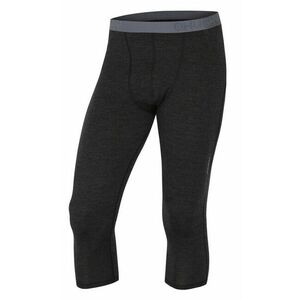 Husky Merino lenjerie de corp termică Pantaloni 3/4 bărbați negru imagine
