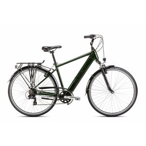 Bicicleta electrica de trekking/oras barbati Romet Wagant 1 RM Integrat Verde Inchis 2023 imagine