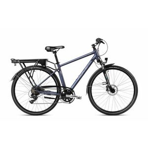 Bicicleta electrica de trekking/oras barbati Romet Wagant 1 RM Mov/Argintiu 2023 imagine