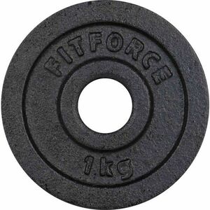 Fitforce DISC GREUTATE 1KG NEGRU 30MM Disc greutăți, negru, mărime imagine