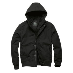 Jachetă Vintage Industries Hudson, neagră imagine