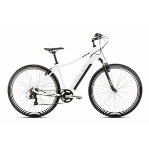 Bicicleta electrica de trekking femei Romet Orkan 1 D RM Integrat Alb/Gri 2023 imagine