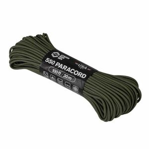 ATWOOD® 550 Paracord Rope (100 ft / 30 m) - Olive Drab (55024CB) imagine