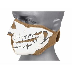Mască din neopren TM 3D craniu - maro coiot imagine