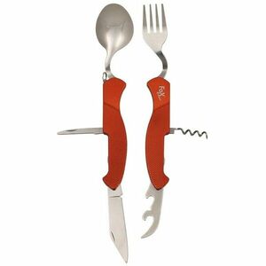 Fox Outdoor Set de cuțite de buzunar 6 în 1, divizibil, roșu imagine