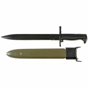 Baionetă americană MFH M1, mâner de plastic, toc, negru imagine
