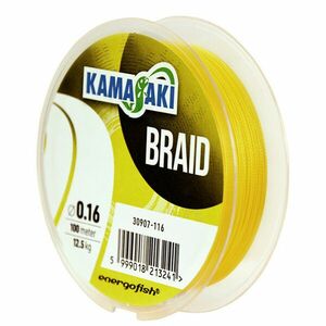 Fir Textil Kamasaki Braid, Yellow, 100m (Diametru fir: 0.18 mm) imagine