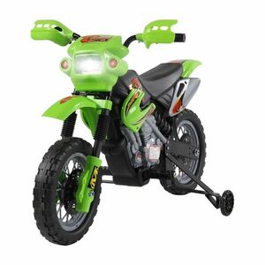 HOMCOM Motocicletă Electrică pentru Copii cu Role, 102×53×66 cm, Verde imagine