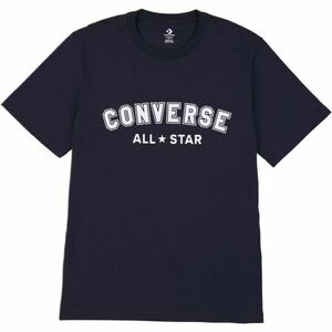 Converse CLASSIC FIT ALL STAR SINGLE SCREEN PRINT TEE Tricou unisex, negru, mărime imagine