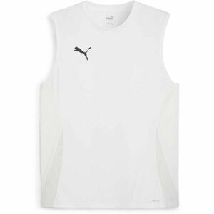 Puma TEAMGOAL SLEEVELESS JERSEY Tricou de fotbal, alb, mărime imagine