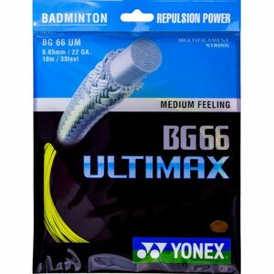 Yonex BG 66 ULTIMAX Racordaj badminton, galben, mărime imagine