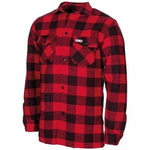 Fox în aer liber tricou lumberjack, roșu și negru imagine