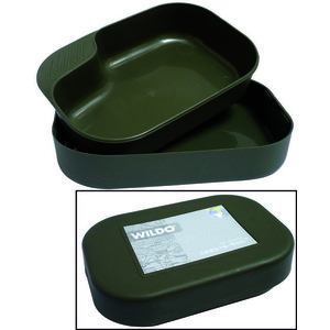 Mil-Tec Set de masă Camp-A-Box din plastic de culoare măslină imagine