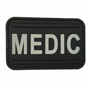 WARAGOD Medic Patch PVC negru și gri imagine