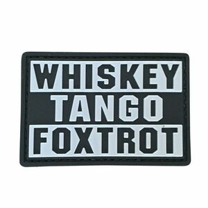 Petic WARAGOD Whiskey Tango PVC, negru gri imagine