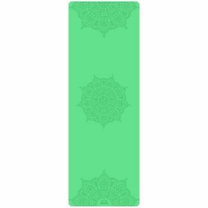 YOGGYS NON-SLIP YOGA MAT MANDALA RAINFOREST Saltea yoga, verde, mărime imagine