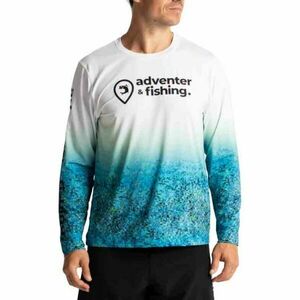 ADVENTER & FISHING UV T-SHIRT Tricou funcțional UV pentru bărbați, albastru deschis, mărime imagine