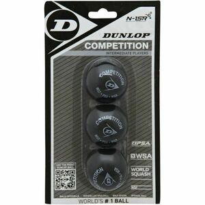 Dunlop COMP 3BBL Minge de squash, negru, mărime imagine