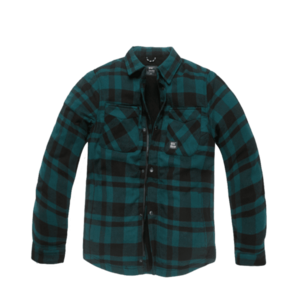 Vintage Industries Darwin, jachetă cu cămașă, în carouri de mesteacăn imagine
