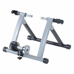 HOMCOM, suport pliabil pentru bicicleta si antrenament, argintiu | Aosom Ro imagine