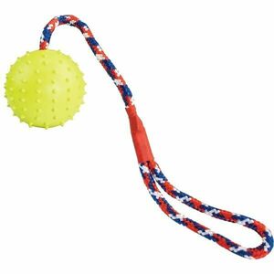 HIPHOP BALL ON ROPE 7 CM Șnur cu minge, galben, mărime imagine