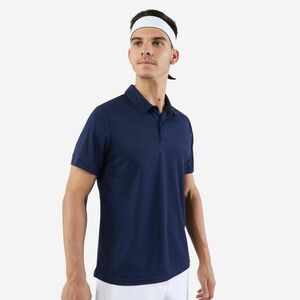 Tricou Polo Tenis Essential 100 Bleumarin Bărbați imagine