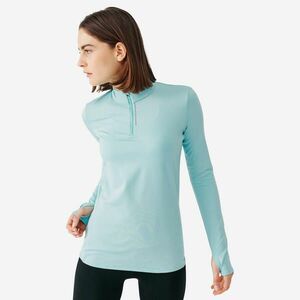 Bluză călduroasă cu Fermoar scurt Iarnă Alergare Jogging Run Warm Albastru Damă imagine