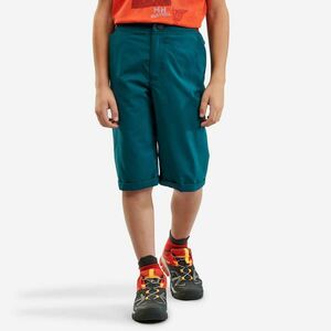 Pantalon Scurt Drumeție la munte MH100 Verde Copii 7-15 ani imagine
