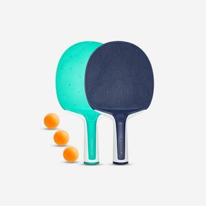 Set Tenis de masă PPR130 2 palete rezistente + 3 mingi imagine