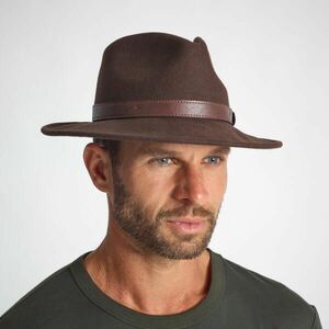 Pălărie hidrofobă 100 Fetru Maro Bărbați imagine