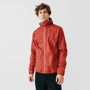 Jachetă protecție ploaie și vânt Alergare Jogging RUN RAIN Roșu Bărbați imagine