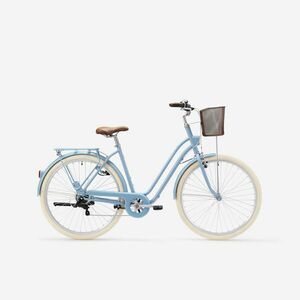 Bicicletă de oraș cadru jos Elops 520 Albastru imagine