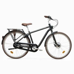 Bicicletă de oraș Elops 900 cadru înalt Negru imagine