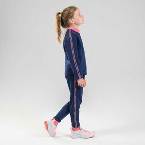 Pantalon de trening S500 educație fizică respirant albastru-roz fete imagine