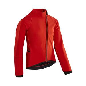 Jachetă ciclism 900 Roșu-Negru Copii imagine