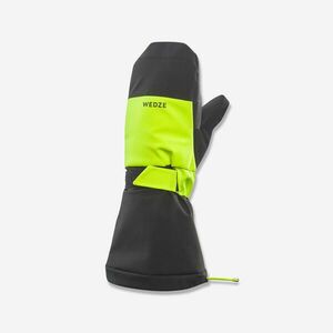 Mănuși impermeabile călduroase schi - 550 Negru-Galben Fluo Copii imagine