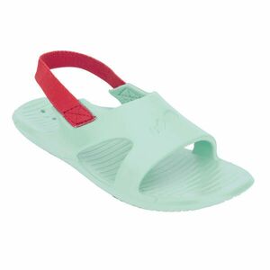 Papuci înot Piscină SLAP 100 BASIC Verde mentă-Roz Copii imagine