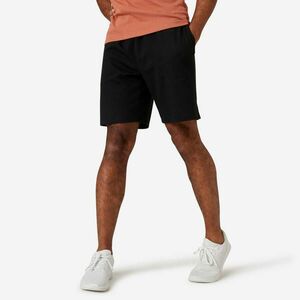 Pantalon scurt Regular 500 Fitness Essentials Negru Bărbaţi imagine