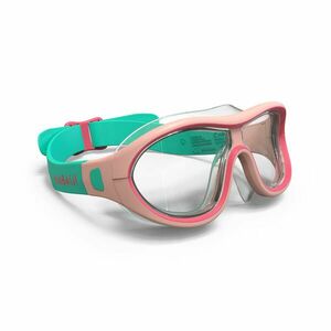 Mască înot în piscină SWMDOW lentilă transparentă, roz-verde, copii imagine