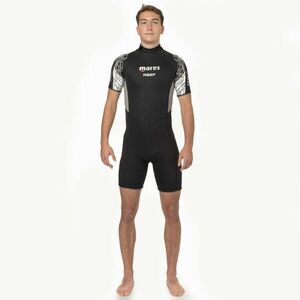 Combinezon shorty scufundări MARES Neopren 2, 5mm REEF negru/gri Bărbați imagine