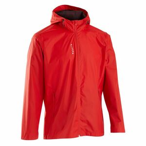 Jachetă Protecție Ploaie Fotbal T100 Roșu Adulţi imagine