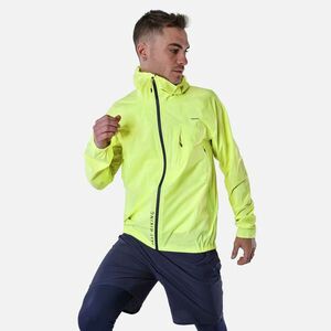 Jachetă Impermeabilă foarte ușoară Drumeție rapidă FH500 Galben Bărbați imagine
