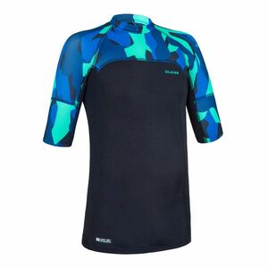 Tricou anti-UV 500 Negru-Albastru Băieți imagine