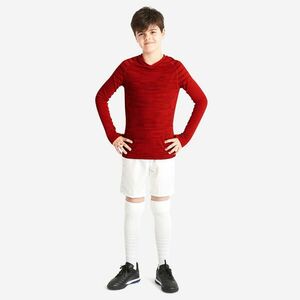 Bluză termică Fotbal Keepdry 500 Roșu Copii imagine